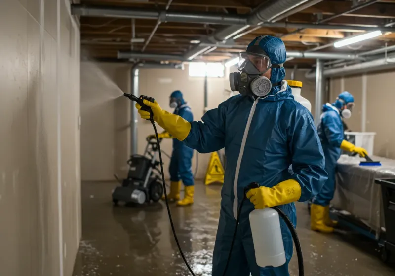 Basement Sanitization and Antimicrobial Treatment process in Gallup, NM